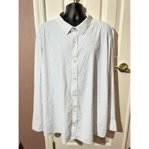 Flag & Anthem Madeflex Button Up Shirt Mens XXXL Tall Stretch Long Sleeve New